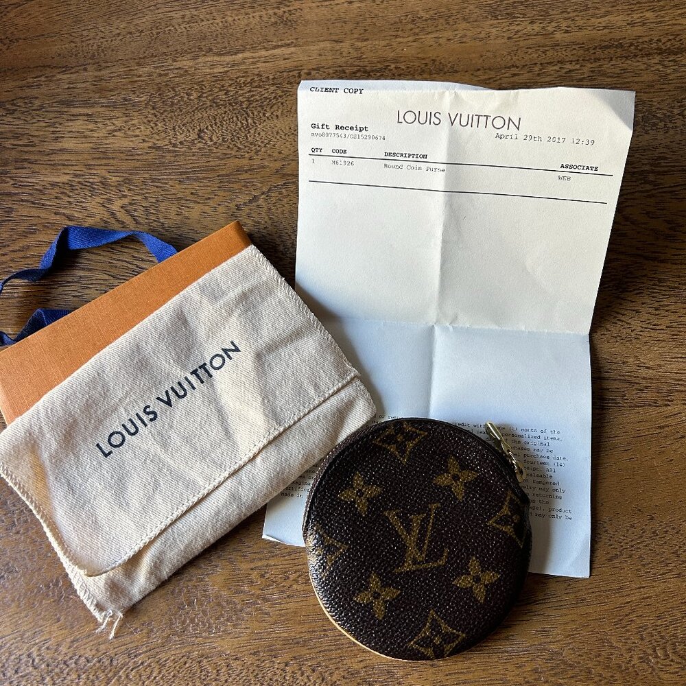 Authentic Louis Vuitton Round Coin Purse